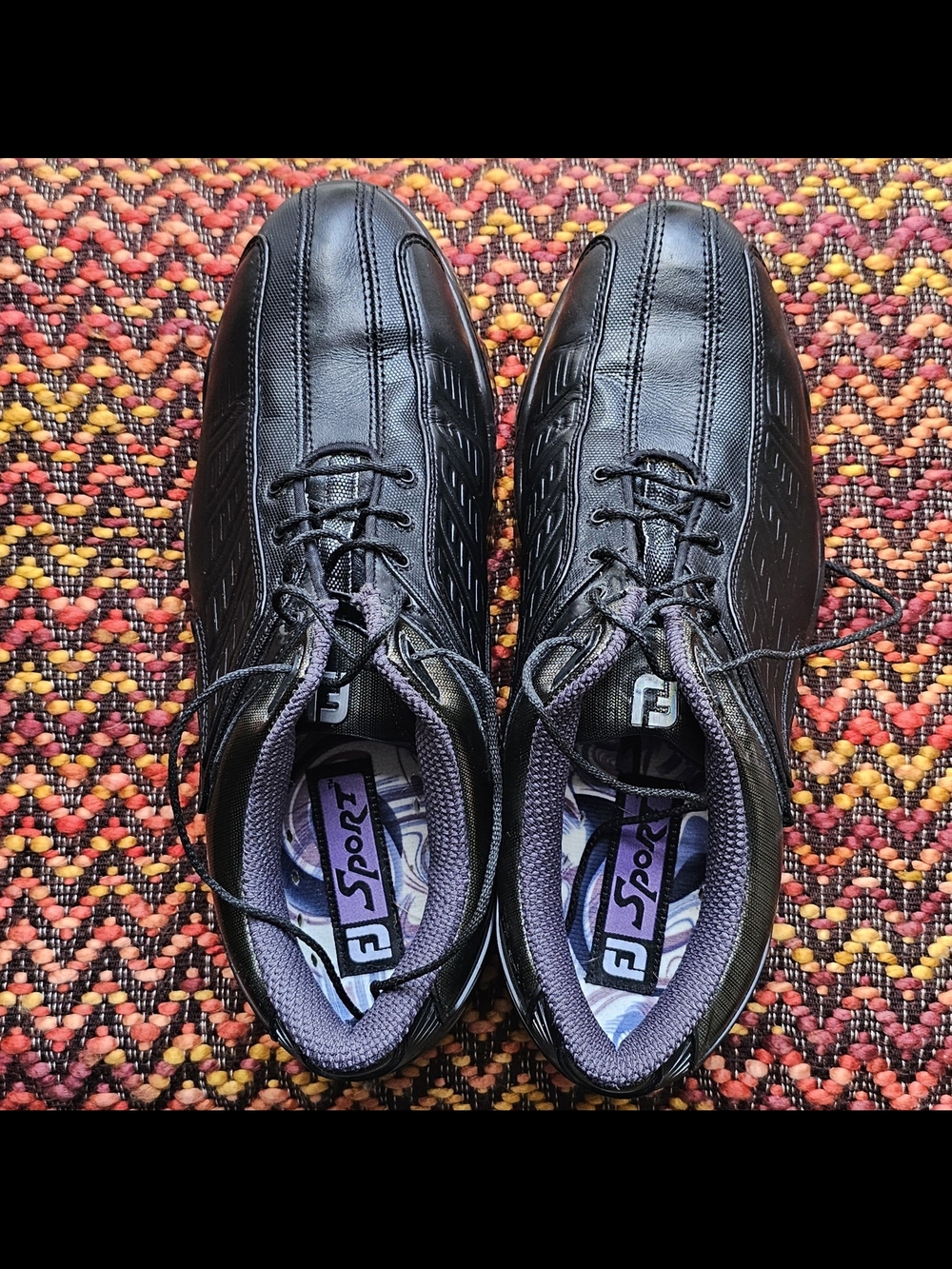 FootJoy FJ Sport Men's Black Rocket Golf Shoes Size 9